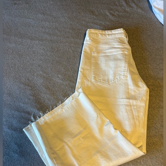 H&M Women's Cream Flare Jeans - Picture 6 of 7